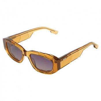 Komono Sonnenbrille Rex Sepia Shift, Rahmen orange cognac, Gläser violett verlaufend, Seitenansicht